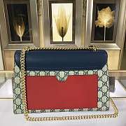 Forubags GUCCI GG Padlock Leather Shoulder Bag 30*19*10cm blue - 2