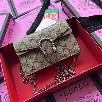 Forubags Gucci Dionysus GG Supreme super mini bag Style ‎476432 KHNRN 8642