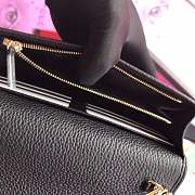 Forubags Gucci GG Marmont Leather Mini Chain Black Bag - 3