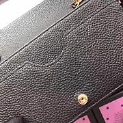 Forubags Gucci GG Marmont Leather Mini Chain Black Bag - 6