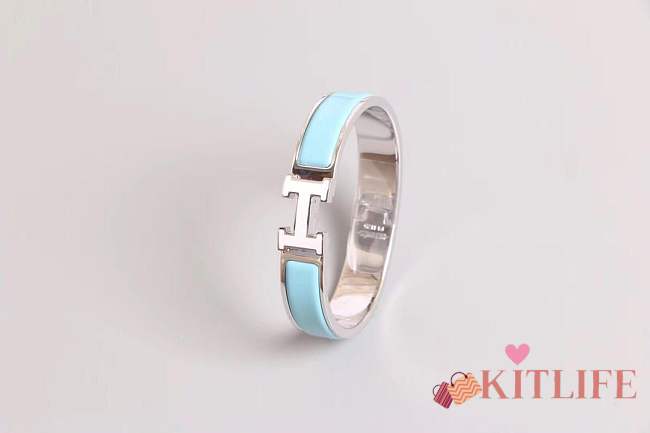 Hermes bracelets with silver hardware - 1