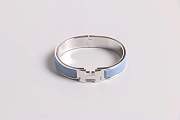 Hermes bracelets with silver hardware - 2