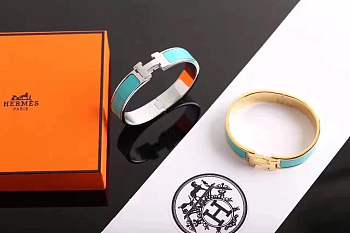 Hermes bracelets with silver&gold hardware