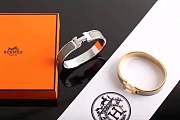 Hermes bracelets with silver&gold hardware - 4