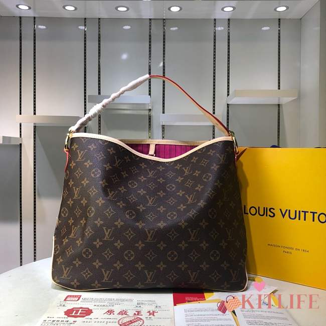 Kitlife Louis Vuitton Delightful MM Monogram Brown/Peony - 42x33x15cm - 1