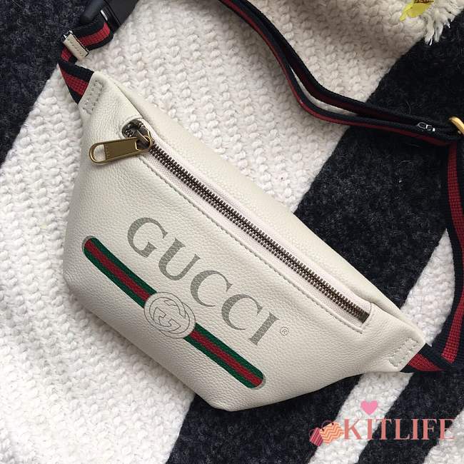 Forubags Gucci Print small belt bag white Style ‎527792 0GCCT 8822 - 1