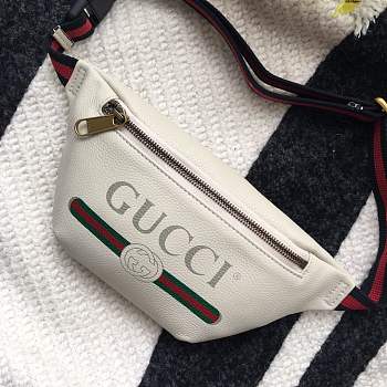 Forubags Gucci Print small belt bag white Style ‎527792 0GCCT 8822