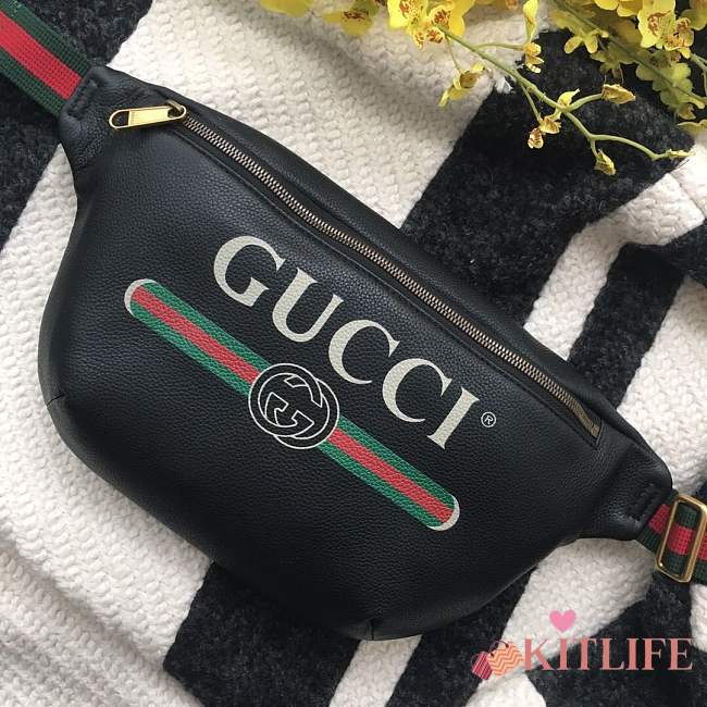 Forubags Gucci Print belt bag black 28*18*8cm - 1