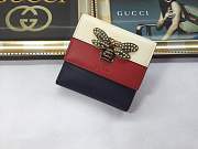 Gucci Queen Margaret leather wallet Style 476075 Red&blue&beige - 6