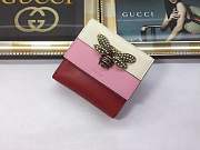 Gucci Queen Margaret leather wallet Style 476075 red&pink&beige - 1