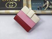 Gucci Queen Margaret leather wallet Style 476075 red&pink&beige - 3