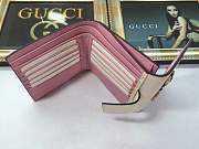 Gucci Queen Margaret leather wallet Style 476075 red&pink&beige - 5