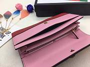 Gucci wallet red&pink&white 19*10.5*3.5cm - 2