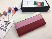 Gucci wallet red&pink&white 19*10.5*3.5cm - 4