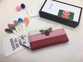 Forubags Gucci wallet red&pink&white 19*10.5*3.5cm