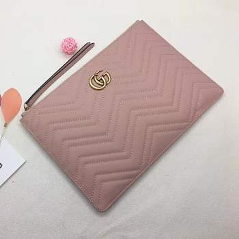 Gucci Women Leather Clutch dusty pink 