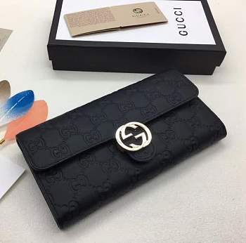 Gucci Icon Gucci Signature wallet Style ‎369663 CWC1G 1000