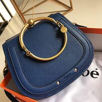 Forubags Chloe Nile Bracelet Bag-dark blue 21*17*8cm