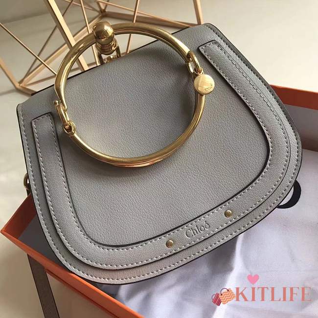 Forubags Chloe Nile Bracelet Bag-gray 21*17*8cm - 1
