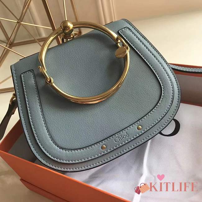 Forubags Chloe Nile Bracelet Bag-light blue 21*17*8cm - 1