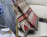 Forubags1 Dior Colored Jacquard Canvas Book Tote 42*32*5cm - 6