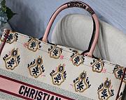 Forubags1 Dior Colored Jacquard Canvas Book Tote 42*32*5cm - 4