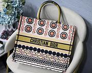 Forubags3 Dior Colored Jacquard Canvas Book Tote 42*32*5cm - 1