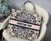 Forubags5 Dior Colored Jacquard Canvas Book Tote 42*32*5cm - 1