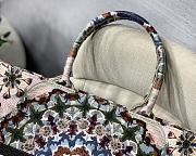 Forubags5 Dior Colored Jacquard Canvas Book Tote 42*32*5cm - 2