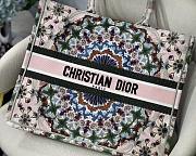 Forubags5 Dior Colored Jacquard Canvas Book Tote 42*32*5cm - 5