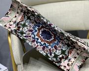 Forubags6 Dior Colored Jacquard Canvas Book Tote 36.5*28*5cm - 4