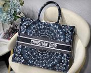 Forubags7 Dior Colored Jacquard Canvas Book Tote 42*32*5cm - 1