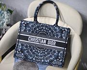 Forubags8 Dior Colored Jacquard Canvas Book Tote 36.5*28*5cm - 1