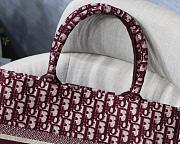 Forubags11 Dior Colored Jacquard Canvas Book Tote 36.5*28*5cm - 3