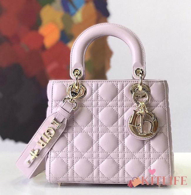 Forubags Lady Dior Pink purple 20*17*9CM - 1