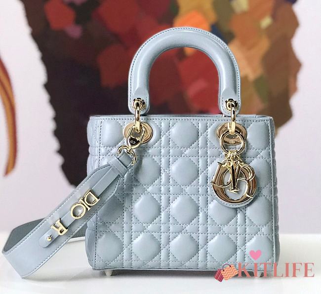 Forubags Lady Dior smoggy blue 20*17*9CM - 1