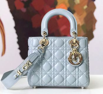 Forubags Lady Dior smoggy blue 20*17*9CM