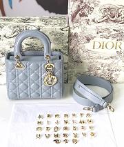 Forubags Lady Dior smoggy blue 20*17*9CM - 4