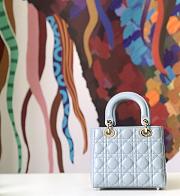 Forubags Lady Dior smoggy blue 20*17*9CM - 2