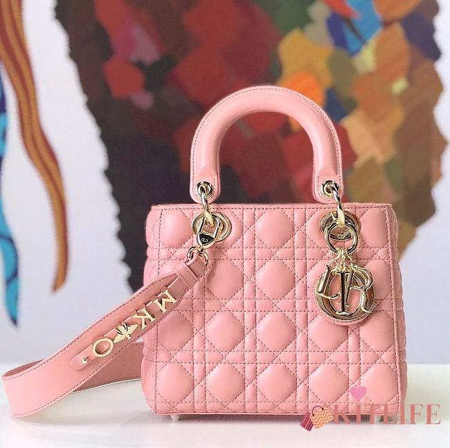 Forubags Lady Dior dark pink 20*17*9CM - 1