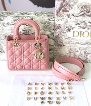 Forubags Lady Dior dark pink 20*17*9CM - 6