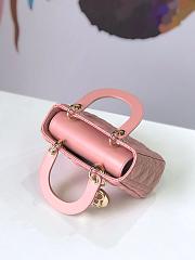 Forubags Lady Dior dark pink 20*17*9CM - 5