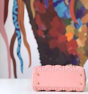 Forubags Lady Dior dark pink 20*17*9CM - 4