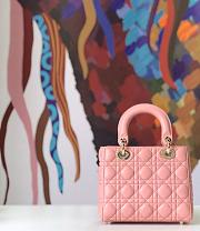 Forubags Lady Dior dark pink 20*17*9CM - 3