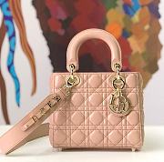 Forubags Lady Dior dusty pink 20*17*9CM - 1