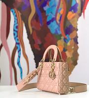 Forubags Lady Dior dusty pink 20*17*9CM - 4