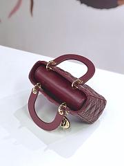 Forubags Lady Dior Burgundy 20*17*9CM - 2