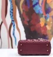 Forubags Lady Dior Burgundy 20*17*9CM - 4