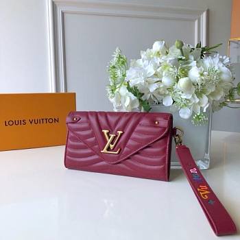 LOUIS VUITTON NEW WAVE LONG WALLET BURGUNDY