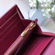 LOUIS VUITTON NEW WAVE LONG WALLET BURGUNDY - 6